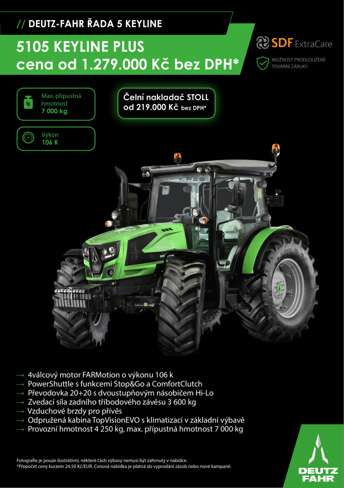 Akční nabídka DEUTZ-FAHR 5105 Keyline Plus