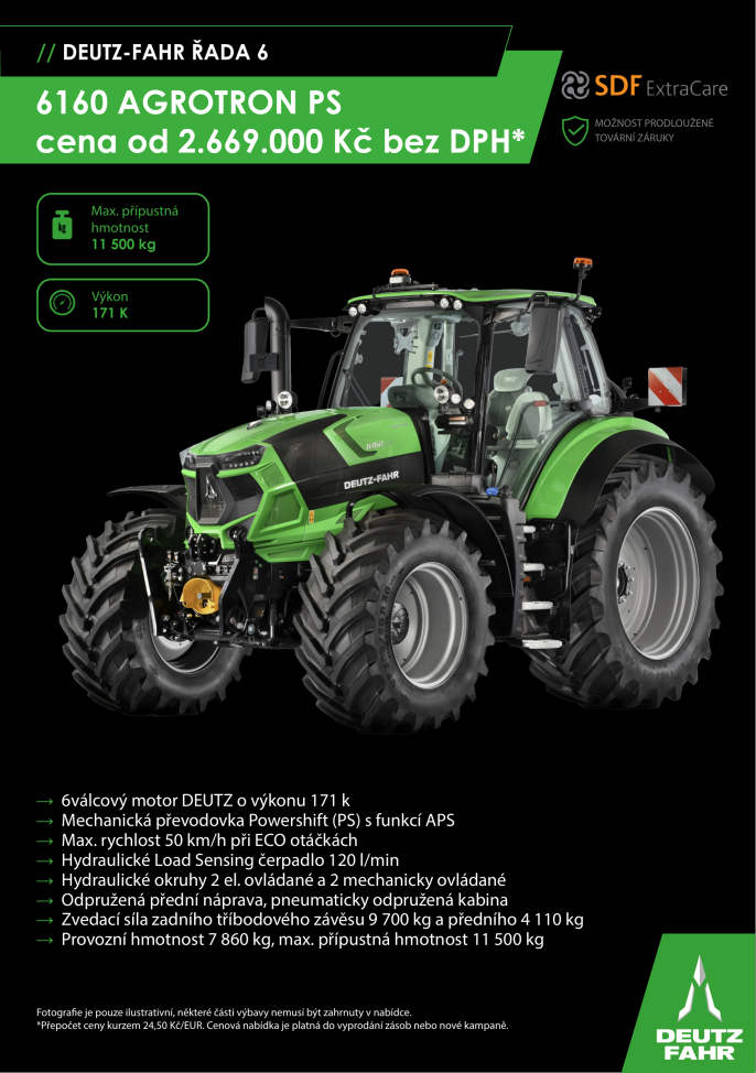 Akční nabídka DEUTZ-FAHR 6160 Agrotron PS