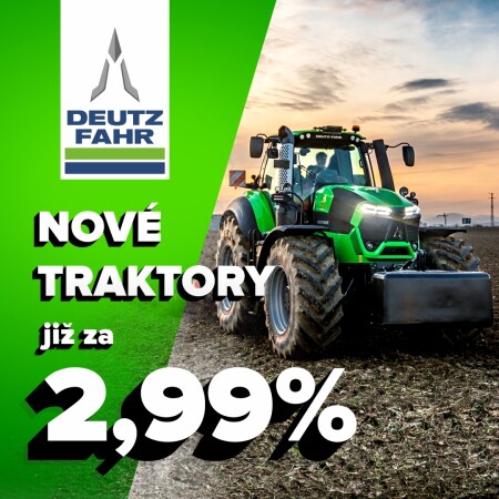 Traktory DEUTZ-FAHR za 2,99%